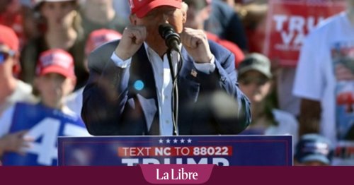 Des casquettes "Trump 2028" en vente sur la boutique en ligne de Donald Trump