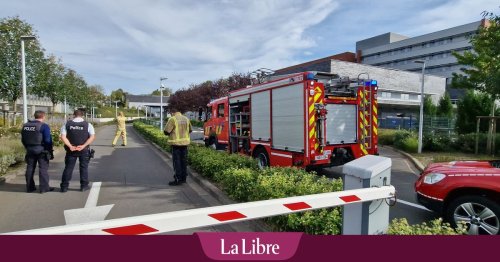 Des pompiers et policiers devant l’hôpital Marie Curie – CHU de Charleroi : voici ce qu’il s’est passé