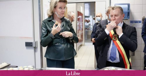 La reine Mathilde visite l'école hôtelière provinciale à Namur