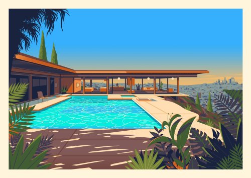 These Colorful Illustrations of L.A. Landmarks Celebrate the City’s Architectural Gems