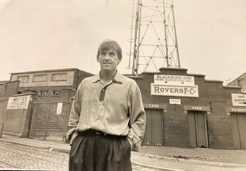 Photo shows Kenny Dalglish at Ewood Park on first day as Blackburn Rovers boss