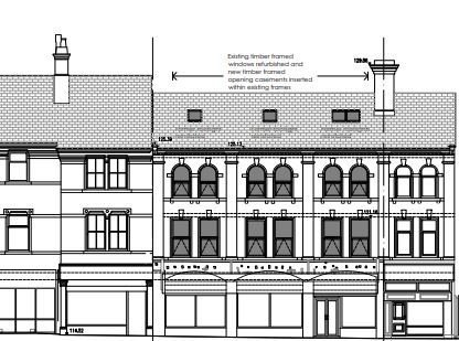 Flats plan for historic town centre street