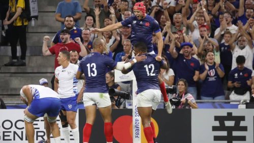 Coupe du monde de rugby : l’équipe de France s’amuse face à la Namibie