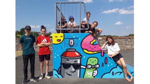 Monnaie : le skatepark s’embellit avec un graffiti