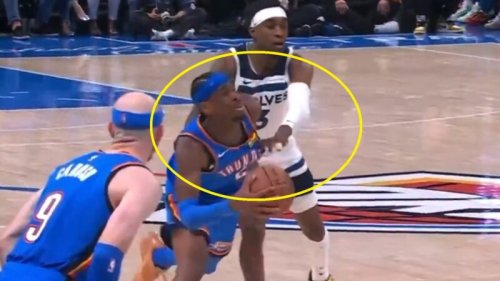 Jaden McDaniels gets flagrant foul for shoving Shai Gilgeous-Alexander