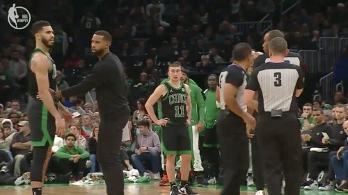 Jayson Tatum ejected from Sixers-Celtics game after staring down refs