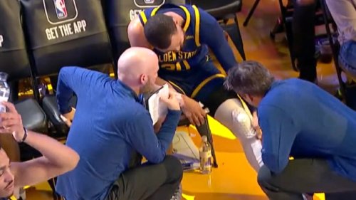 Steph Curry to undergo MRI after leaving Warriors game with leg injury