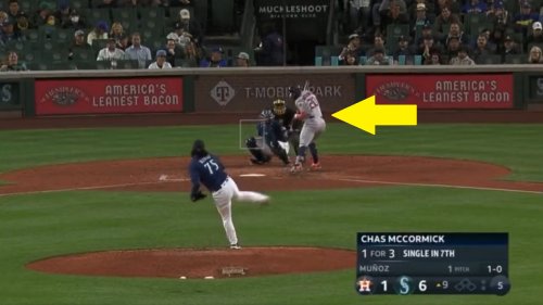 Mariners sent message to Chas McCormick after incident at first base