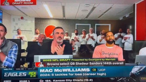 Everyone said the same thing about Browns’ draft room after picking Shedeur Sanders