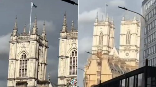 Pakistani Flag Hoisted on North Tower of Westminster Abbey in London to Mark Pakistan Day 2024, Pak High Commission in UK Shares Video