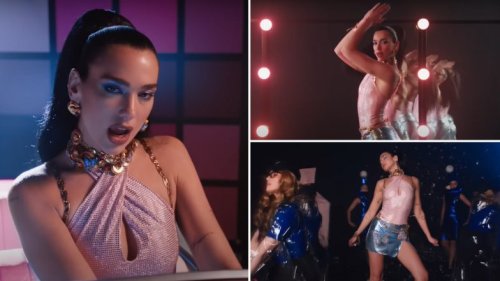 dua lipa black outfit