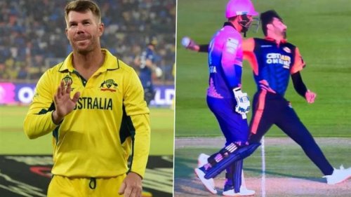 David Warner Takes Funny Jibe At Controversial No Ball Bowled By Hazrat Bilal During New York Strikers vs Samp Army Abu Dhabi T10 League 2024 Match (See Post)