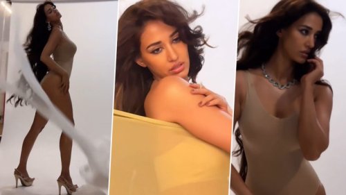 Hot! Disha Patani Stuns in Sizzling Photoshoot, Flaunts Her Perfect Hourglass Figure (Watch Video)