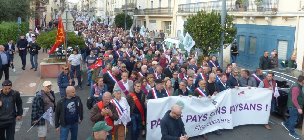 A Béziers, le SOS des vignerons en détresse