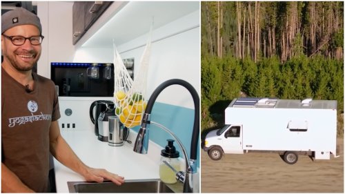 Grad Student Builds a Beautifully Designed Stealth Studio Apartment Inside a Box Van