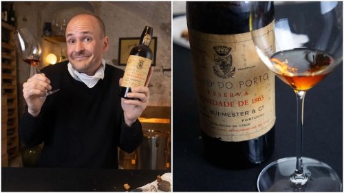 Wine Expert Opens and Tastes a 159 Year Old Bottle of Port Bottled in 1863