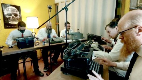 The Boston Typewriter Orchestra Performs Their Humorous Original Composition ‘Left Blank’