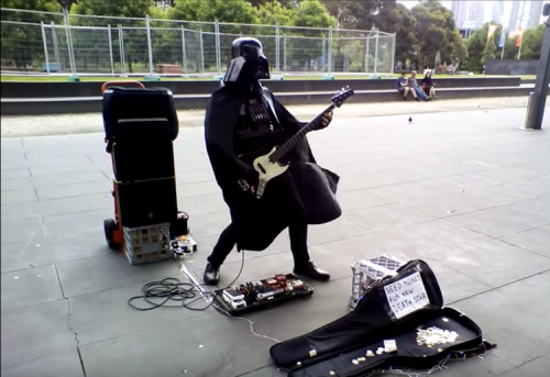 Darth Vader Shreds the Intro Bass Licks of the Rage Against the Machine Song ‘Killing In the Name’