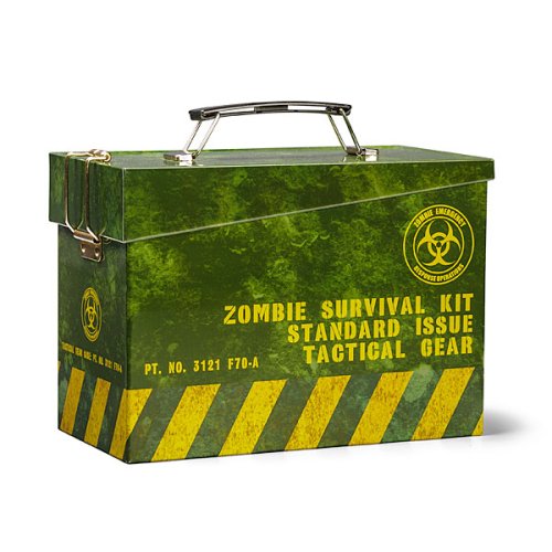 A Zombie-Themed Lunchbox That Looks Like an Ammo Can, But Instead Holds Survival Food