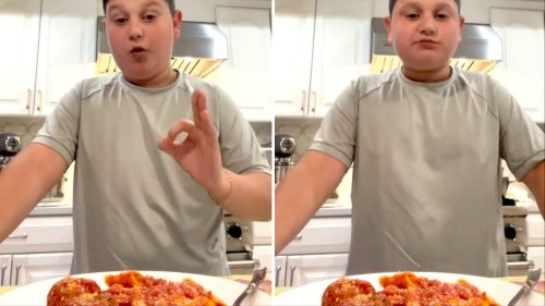 Young Boy Who Sounds Like Tony Soprano Raves About His Nonna’s Fresh Pasta and Meatballs