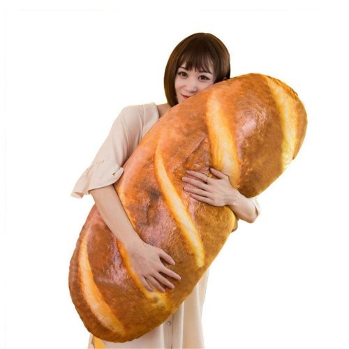 A Fresh-Baked French Bread Plush Pillow