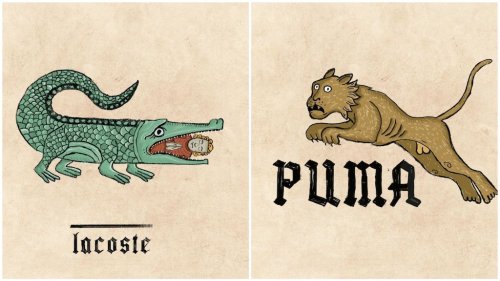 What Modern Company Logos Might Look Like If Their Branding Was Done During Medieval Times