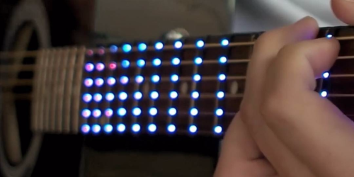 Fret Zealot, A Guitar Learning System With LED Lights That Show Exactly Where Your Fingers Go