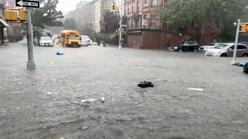 Incredible Footage of Flooding in New York City Due to Record Setting Rainfall in a Single Day