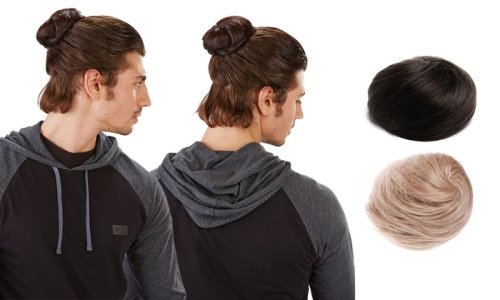 The Clip In Man Bun Gives Men an Instant Bun Without the Commitment of Growing Out Long Hair
