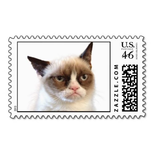 Grumpy Cat Postage Stamps