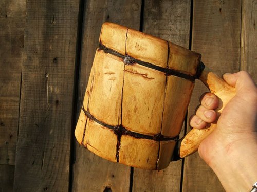 How to Make a Wooden Viking-Style Beer Mug