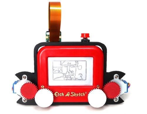 Etch-A-Snap, A Brilliant Raspberry Pi Powered Camera That Slowly Outputs Images as Etch-A-Sketch Drawings