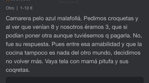 La desagradable reseña que pone un cliente porque no le sirvieron un poco más de comida que enfadó hasta al restaurante: “Esperamos que no vuelva a nuestra casa”