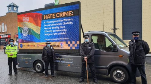 Police apologise over 'being offensive is an offence' billboard