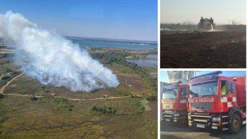 Firefighters find unexploded WW2 bomb whilst tackling huge blaze sparked by disposable BBQ