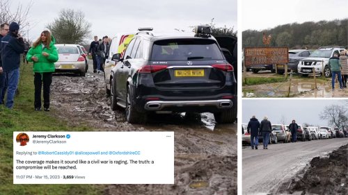 Scores Of 4x4s Tear Up Path At Diddly Squat Farm As Jeremy Clarkson ...