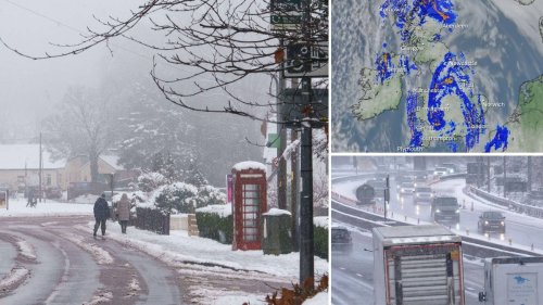Arctic blast sweeps UK bringing -7C deep freeze as snow maps show worst hit areas