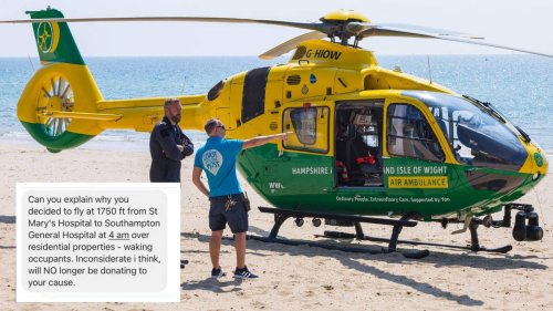 Resident mocked after complaining air ambulance noise is 'inconsiderate'