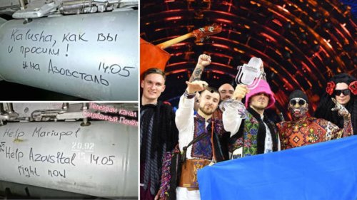 Russia writes chilling messages on bombs set for Mariupol after Eurovision plea for help