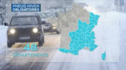Pneus hiver ou chaînes obligatoires : voici la carte des départements concernés
