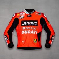 Leather Motorcycle Jacket Ducati Francesco Bagnaia MotoGP 2021