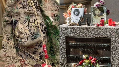 Le buste de Jim Morrison volé au Père-Lachaise retrouvé 37 ans plus tard !