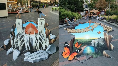 Des fresques trompe-l'oeil en 3D débarquent dans les rues de Toulouse