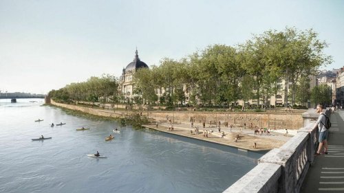La Métropole de Lyon dévoile son projet de réaménagement de la rive droite du Rhône