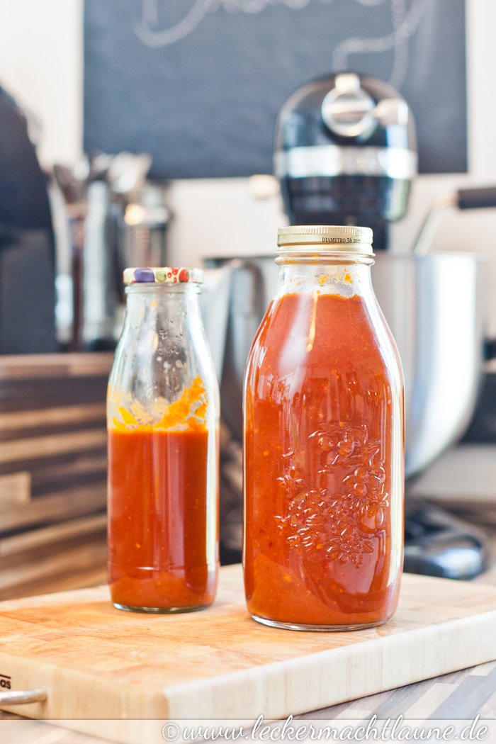 Scharfe BBQ-Sauce {grundrezept} - lecker macht laune