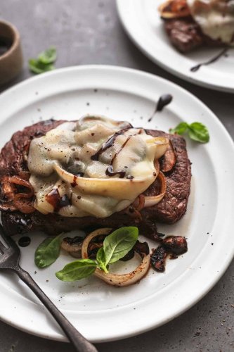 Steak with Mushrooms and Onions