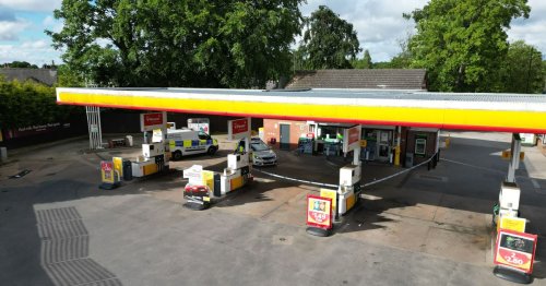 Live as police tape off Leeds petrol station with CSI scouring scene