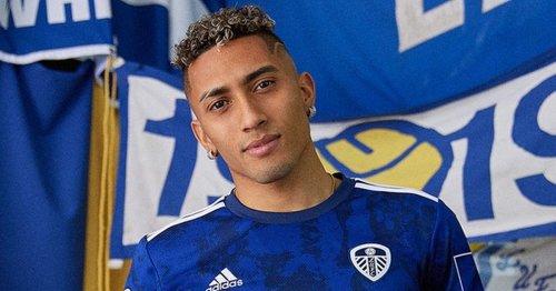 Leeds United's 2021-22 away kit unveiled as Kalvin Phillips models blue shirt