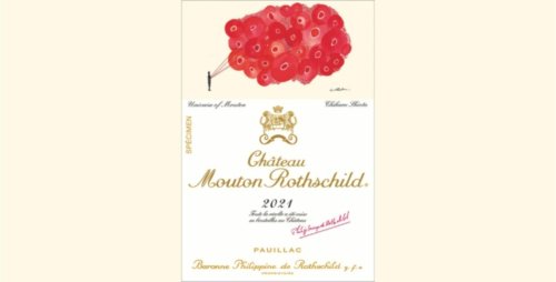 Mouton Rothschild dévoile sa nouvelle création : découvrez l'étiquette du millésime 2021