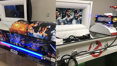 Nerdy Coffins Bring GHOSTBUSTERS, STAR WARS, and More to the Afterlife
